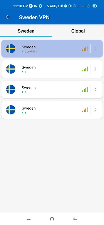 Sweden VPN - Fast & Secure ဖန်သားပြင်ဓာတ်ပုံ 0