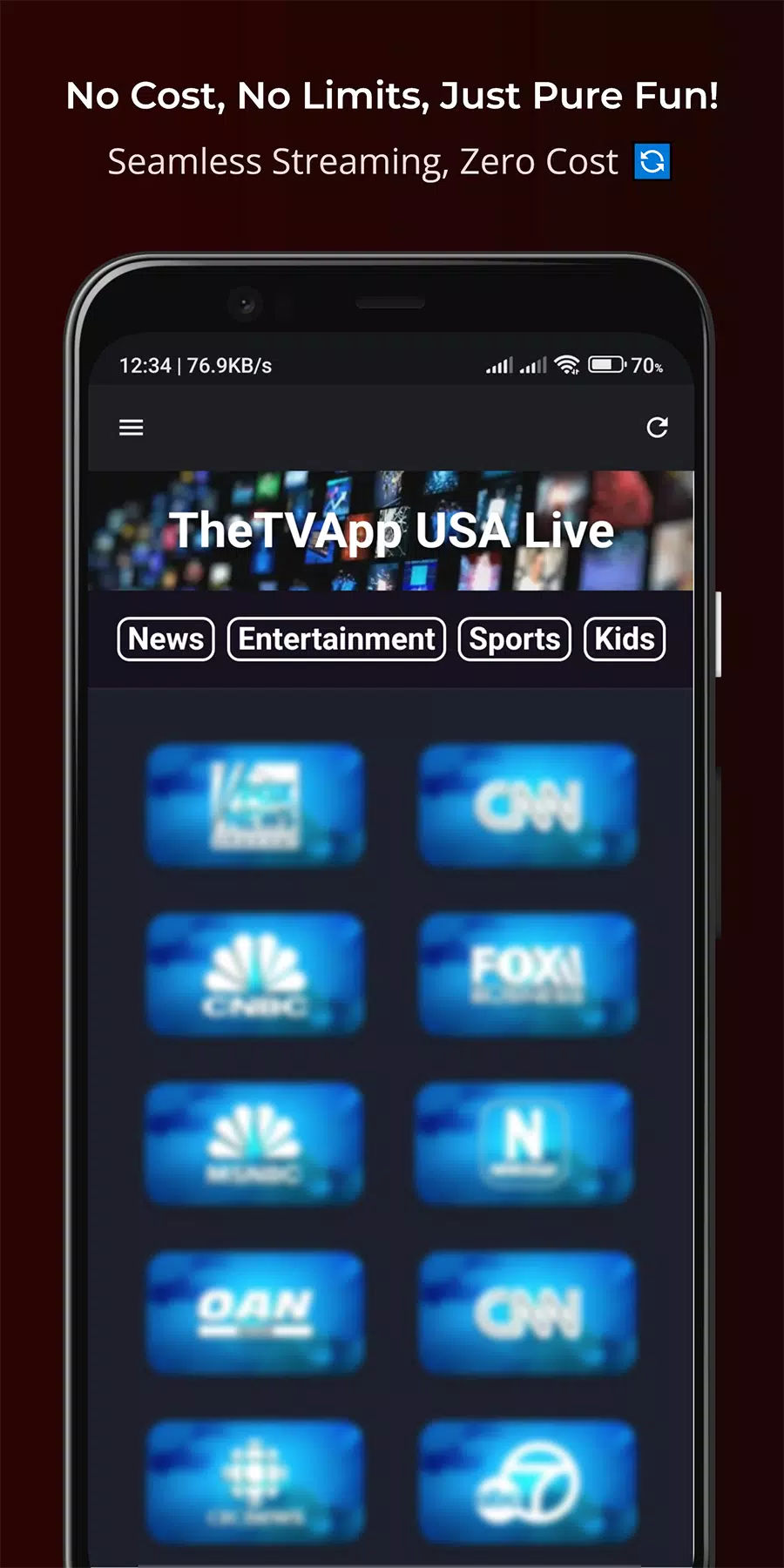 TheTVApp USA Live Capture d'écran 1