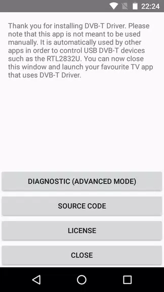 DVB-T Driver ဖန်သားပြင်ဓာတ်ပုံ 0