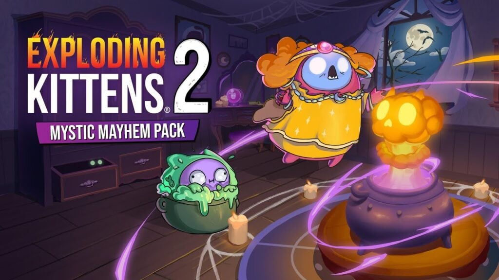 Ramalan Halloween bersama Madame Beatrice dalam Exploding Kittens 2