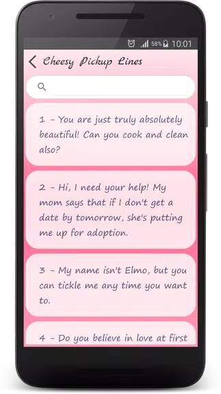 Cheesy Pick Up Lines Ảnh chụp màn hình 1