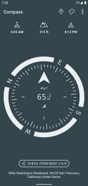 Schermata Compass & Altimeter 0