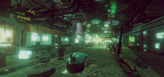 VR Cyberpunk City 스크린샷 1