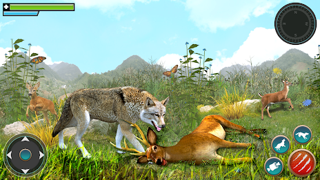 Wild Wolf Games: Animal Sim 3D應用截圖第2張