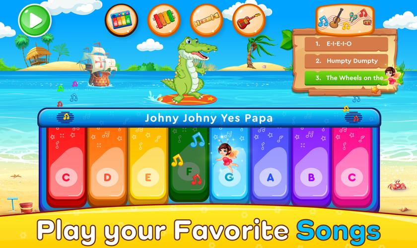 Piano Kids Music Games & Songs Скриншот 1