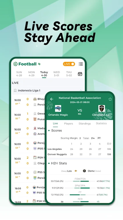 Xscorez - Euro Live Scores स्क्रीनशॉट 1