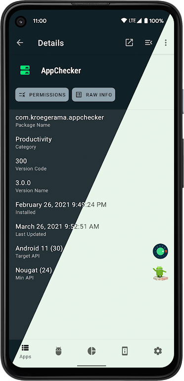 AppChecker – App & System info Mod Tangkapan skrin 2