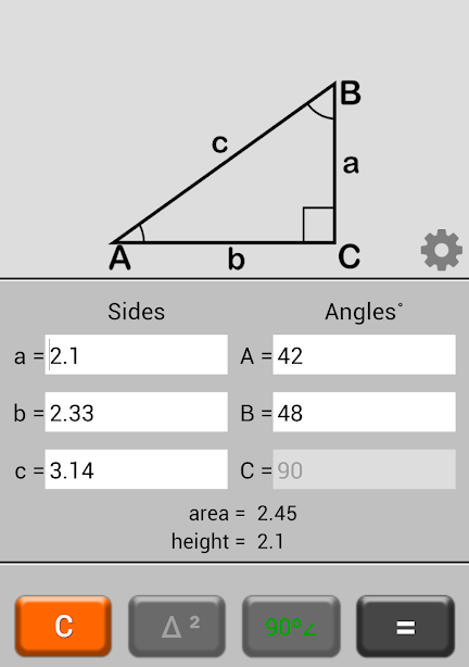 Triangle Calculator應用截圖第2張