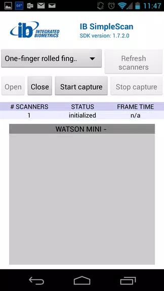 IBSimpleScan Capture d'écran 1