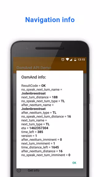 OsmAnd API Demo ภาพหน้าจอ 1