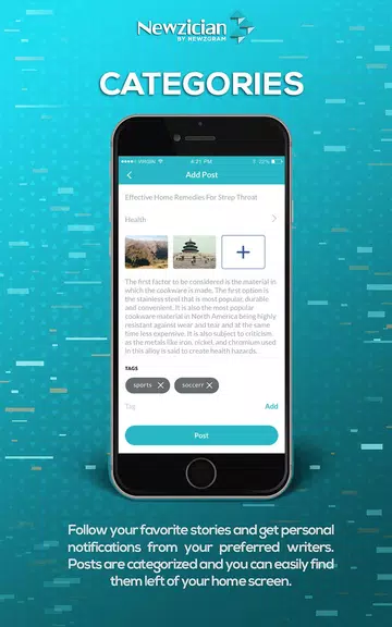 Newzician - Social news app Tangkapan skrin 2