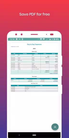 Day-to-day Expenses স্ক্রিনশট 1