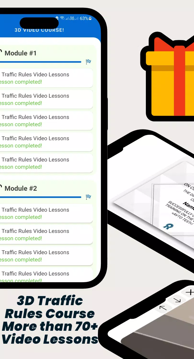 Schermata AVTO TEST - Traffic Rules 2025 3