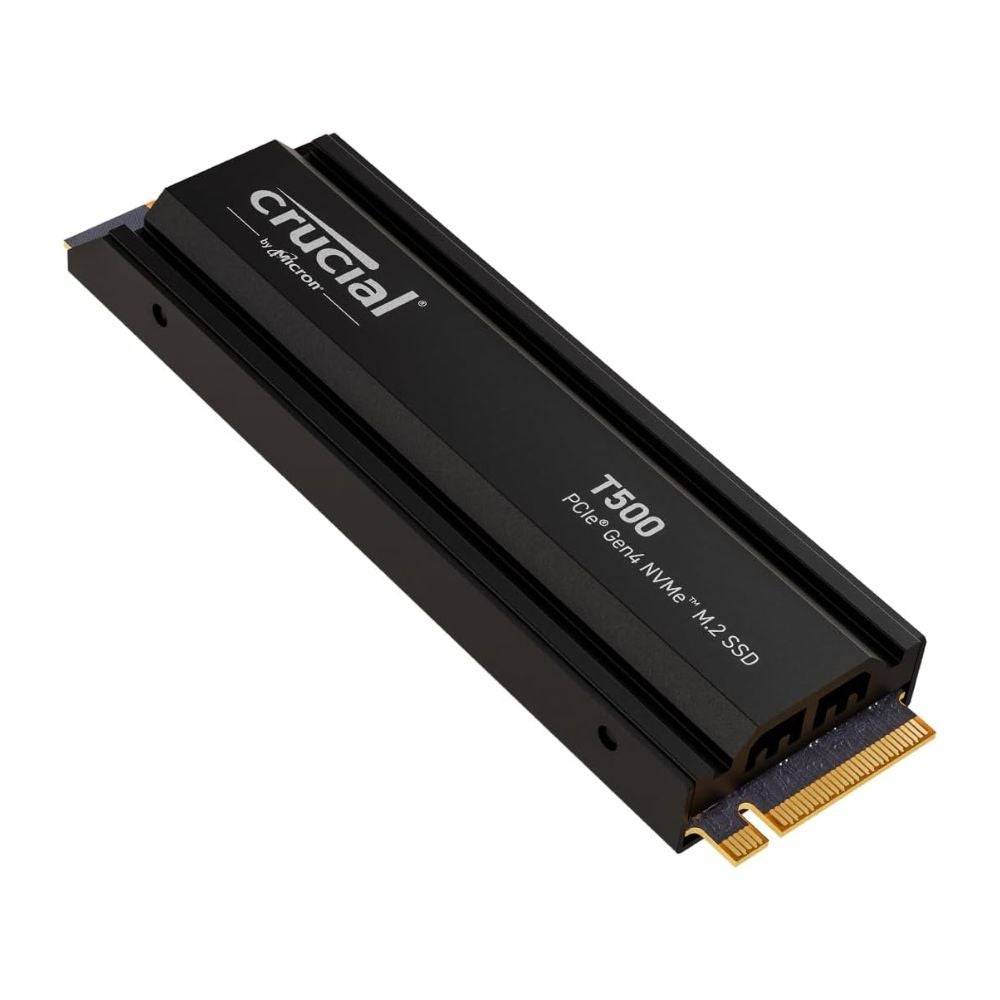 Crucial T500 2TB Gen4 NVME M.2 Panloob na Gaming SSD na may Heatsink, Hanggang sa 7400MB/S