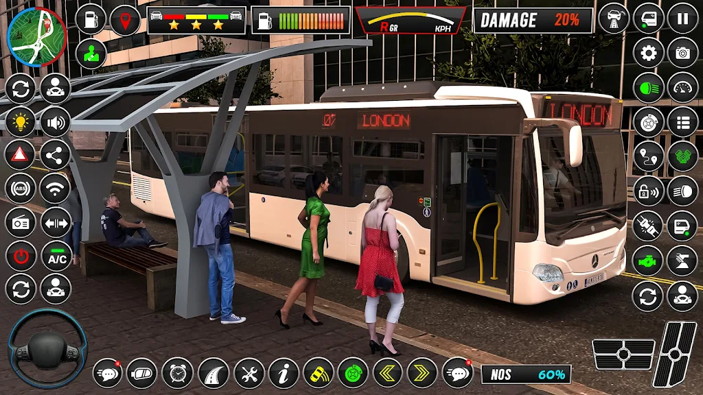 Bus Games 3D City Bus Driving Schermafbeelding 1