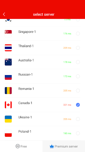 VPN Canada - CA Fast VPN ภาพหน้าจอ 1