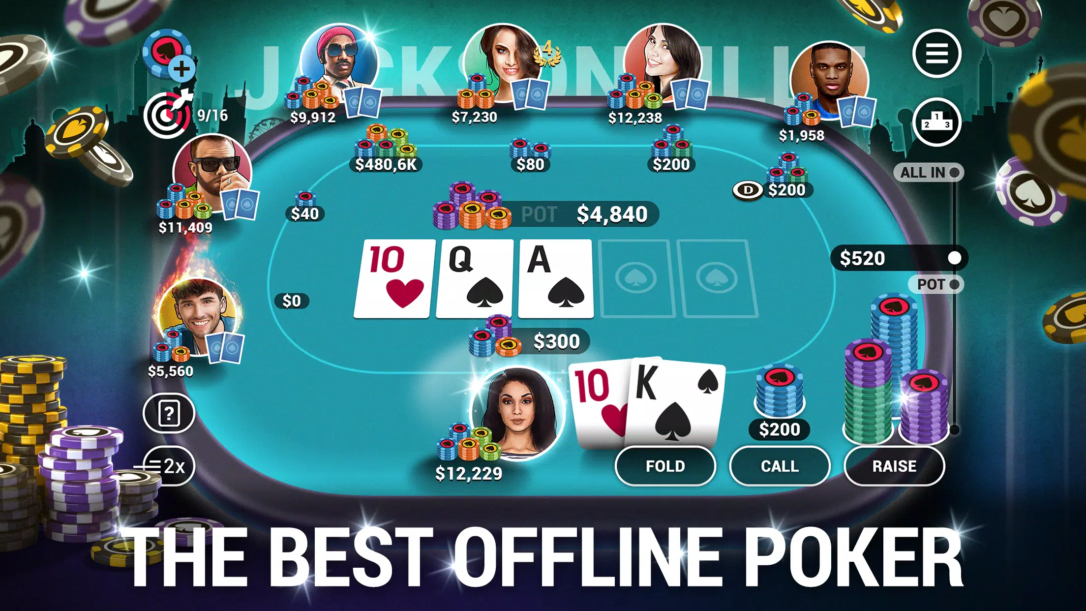 Poker World, Offline TX Holdem 스크린샷 0