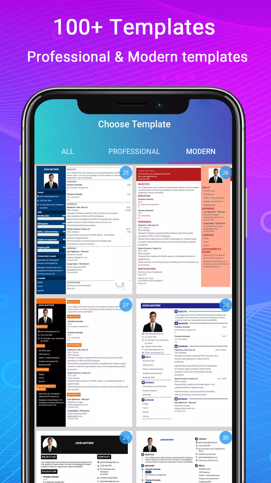Resume - Intelligent CV maker Ảnh chụp màn hình 2