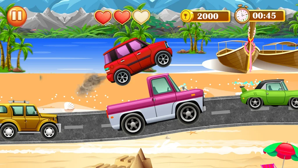 Hill Climb Car Racer-Car Game Schermafbeelding 1