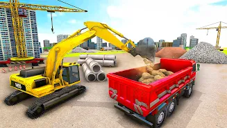 City Construction Truck Games Ekran Görüntüsü 2