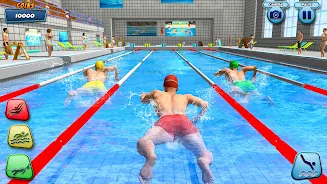 Aqua swimming pool racing 3D Tangkapan skrin 2