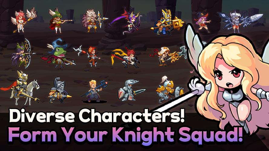 Rush! Knights : Idle RPG Скриншот 3