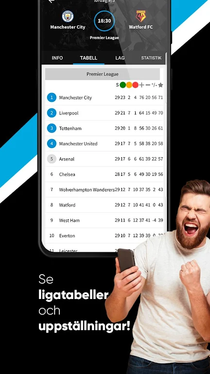 TVmatchen.nu - sport på TV Ekran Görüntüsü 1