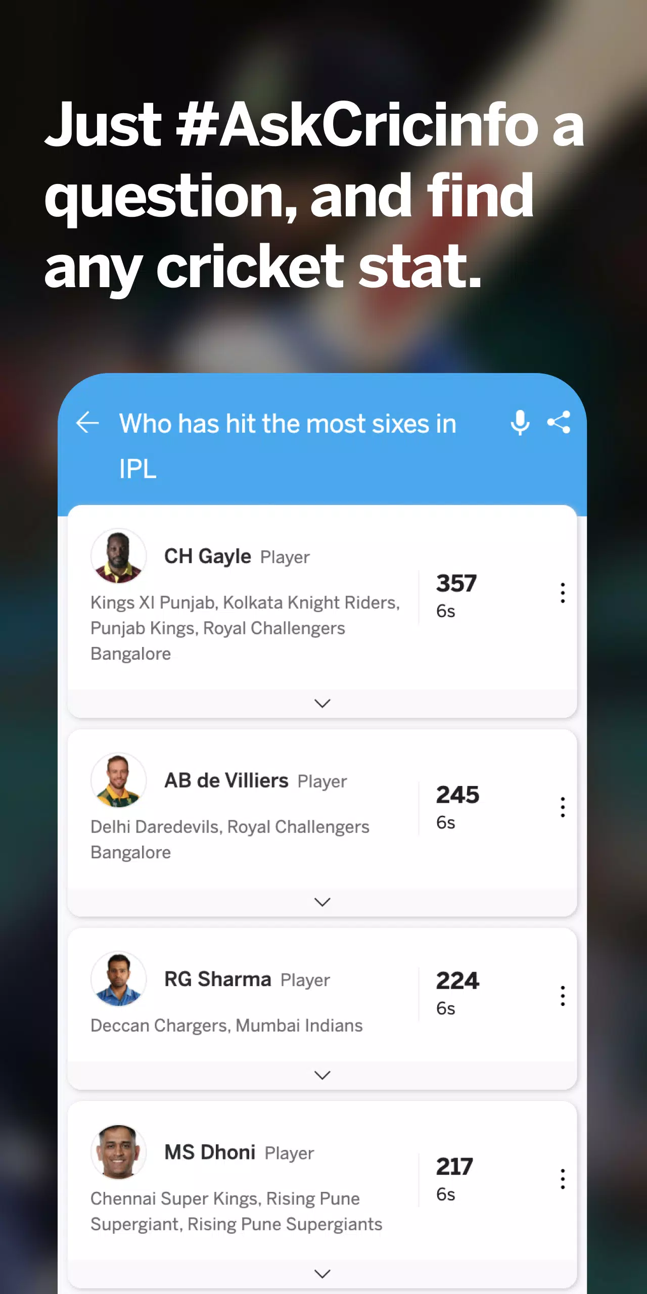 ESPNcricinfo - Live Cricket應用截圖第3張