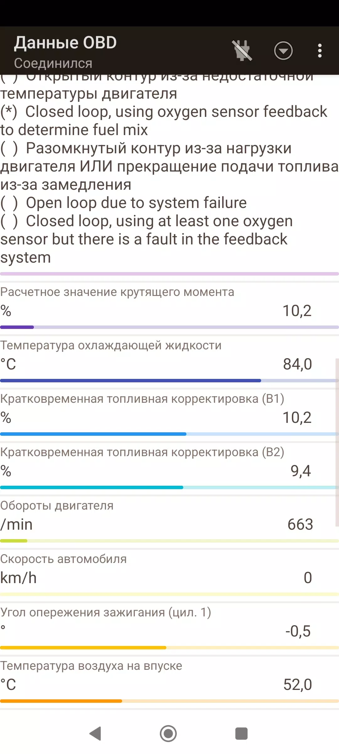 Lada Diag ELM 327 ВАЗ. Zrzut ekranu 3