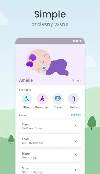 Baby Tracker: Sleep & Feeding Captura de tela 1