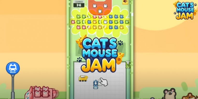 Cat\'s Mouse Jam lets you drive little mice on catbuses across a charming puzzler, now open for pre-registration