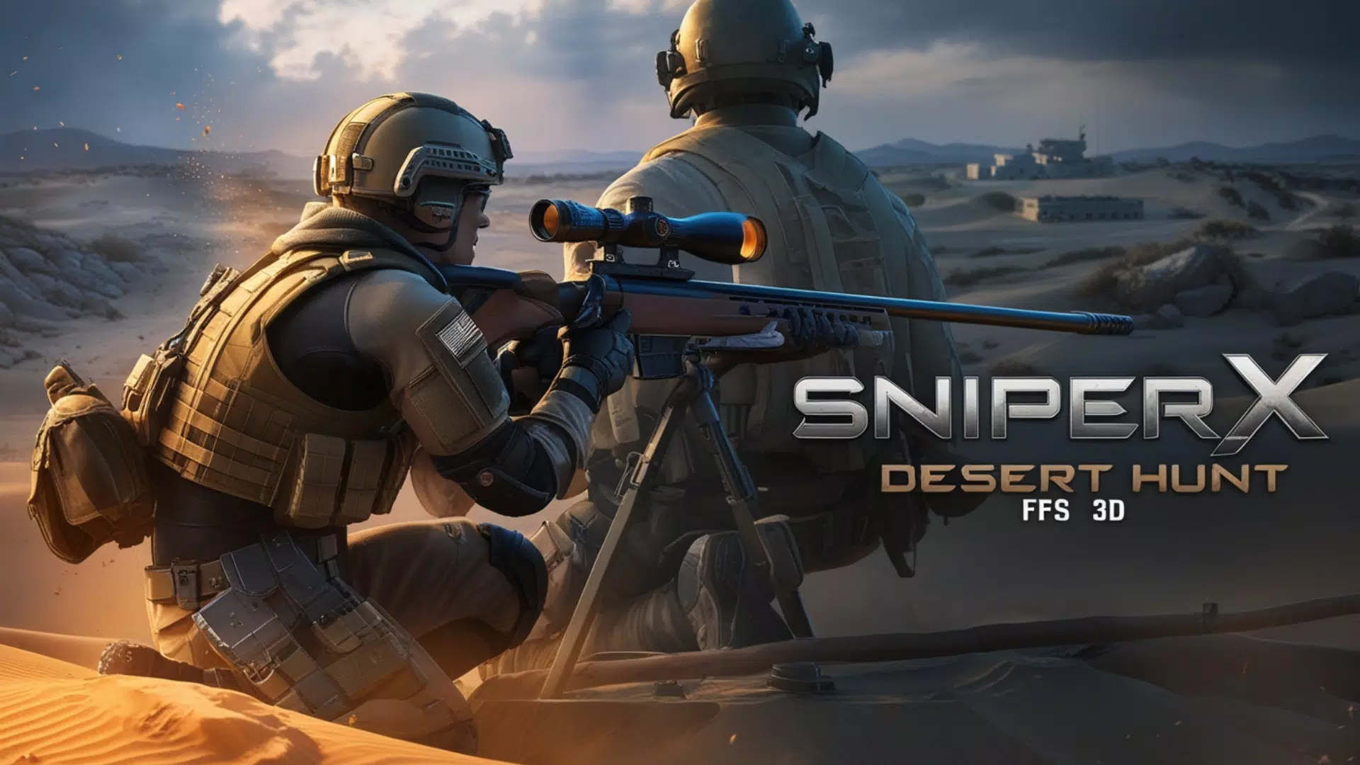 Sniper X : Desert Hunt FPS 3D スクリーンショット 1