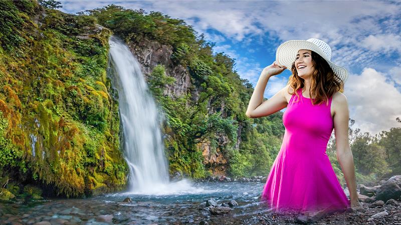 Waterfall Photo Editor frame Tangkapan skrin 3