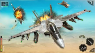 Combat Fighting Airplane Games Zrzut ekranu 1