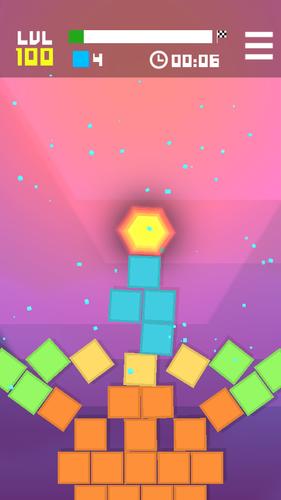 Hexagon Tower Balance Blocks Captura de tela 1
