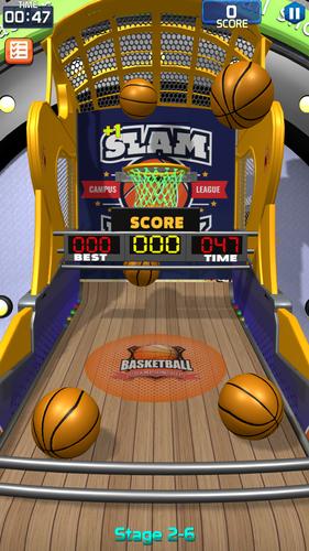 Flick Basketball Stages Ekran Görüntüsü 2