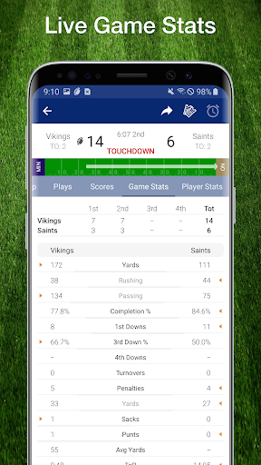 Football NFL 2017 Schedule, Live Scores, & Stats Schermafbeelding 2