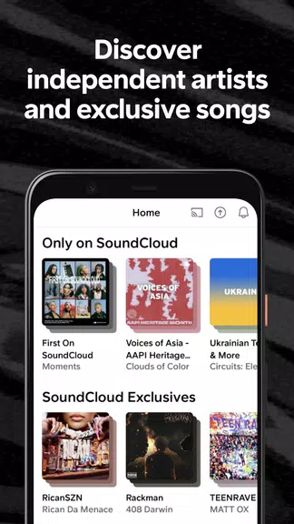 SoundCloud: Play Music & Songs Ảnh chụp màn hình 0