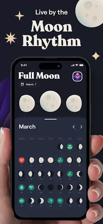 Moonly App: Fases de la Luna Captura de pantalla 0