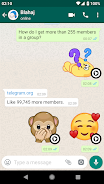 Animated Emojis WAStickerApps ภาพหน้าจอ 2