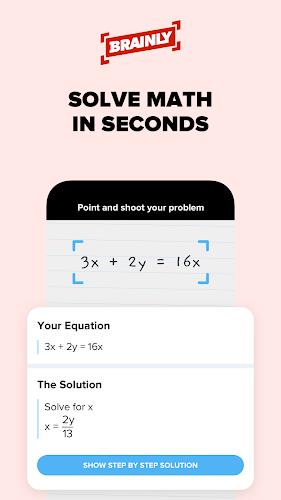 Brainly – Homework Math Solver Tangkapan skrin 1