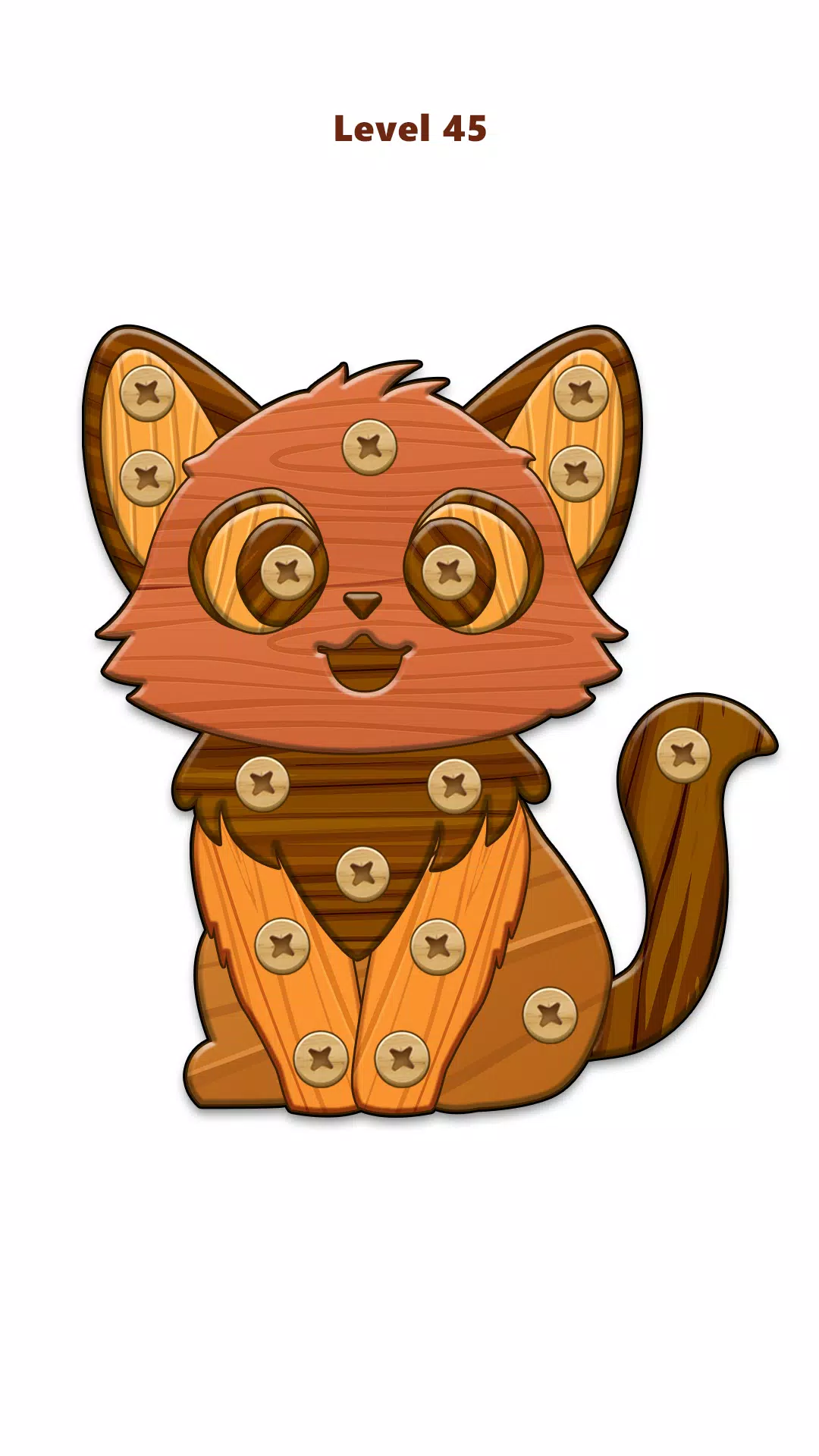 Wood Nuts & Bolts Puzzle Captura de pantalla 3