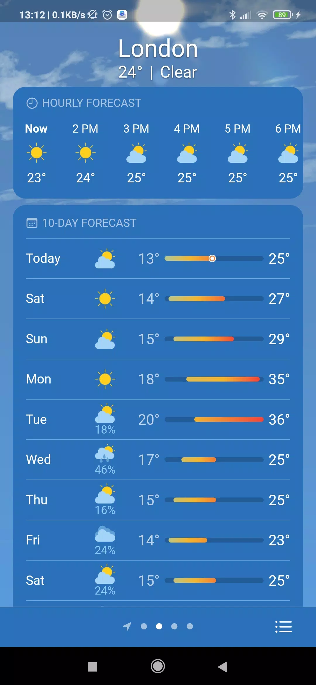 Schermata Real Weather 2