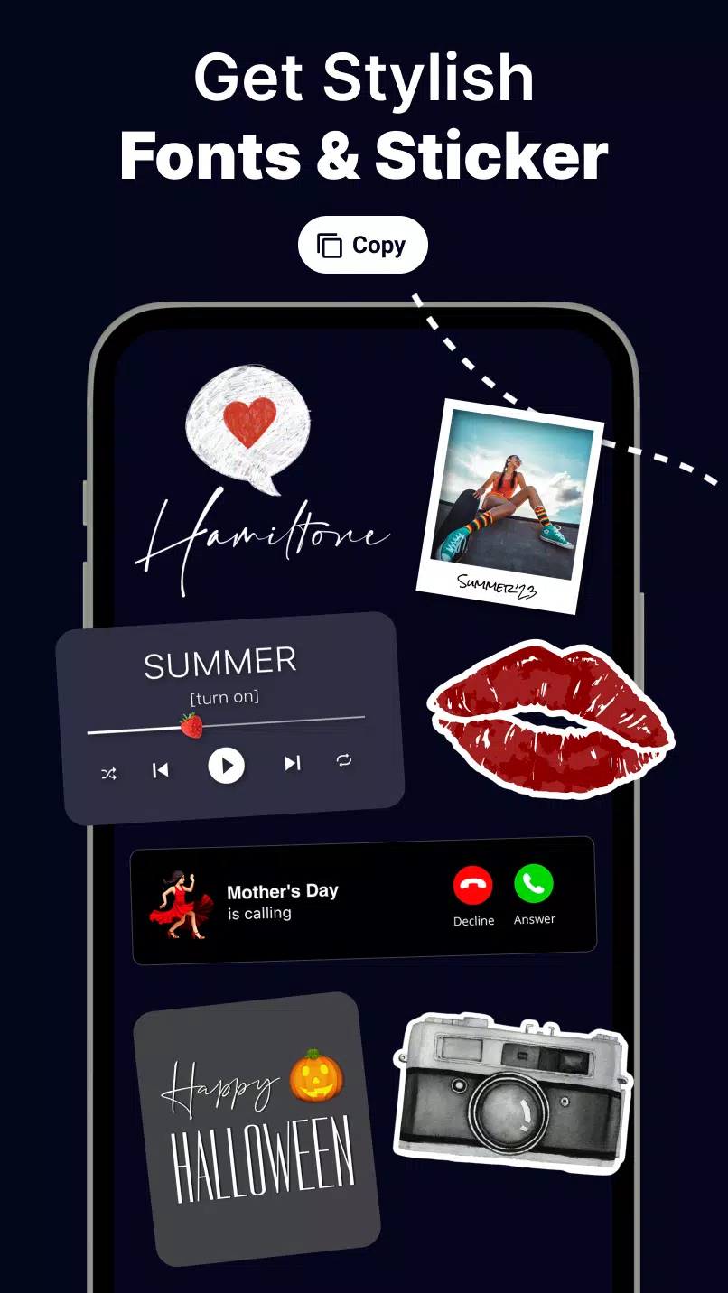 Fonts & Stickers. Add text Captura de tela 1