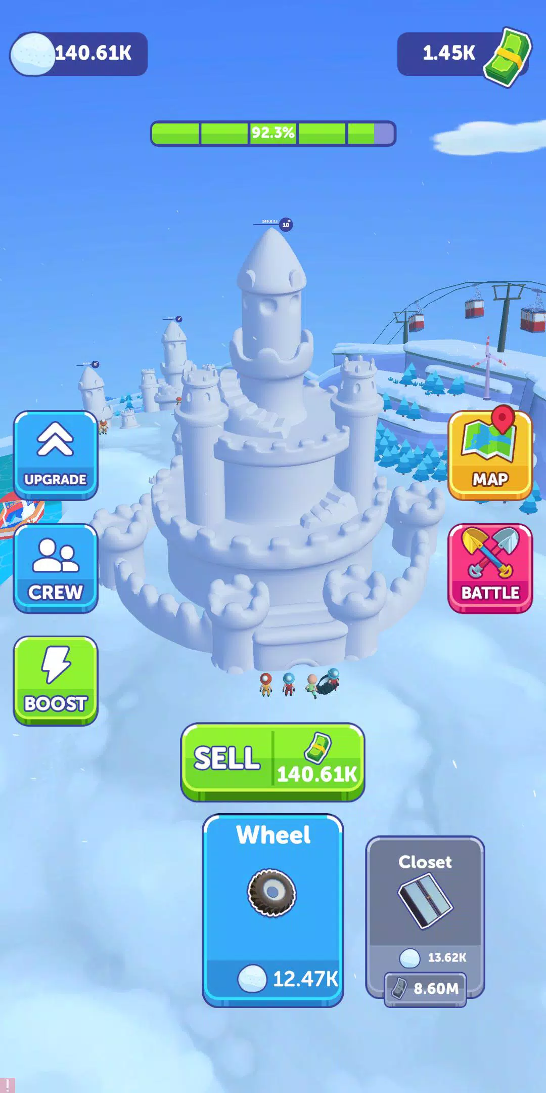 Snow Castle: Idle Clicker Screenshot 1