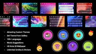 Neon LED Keyboard For Android Ảnh chụp màn hình 0