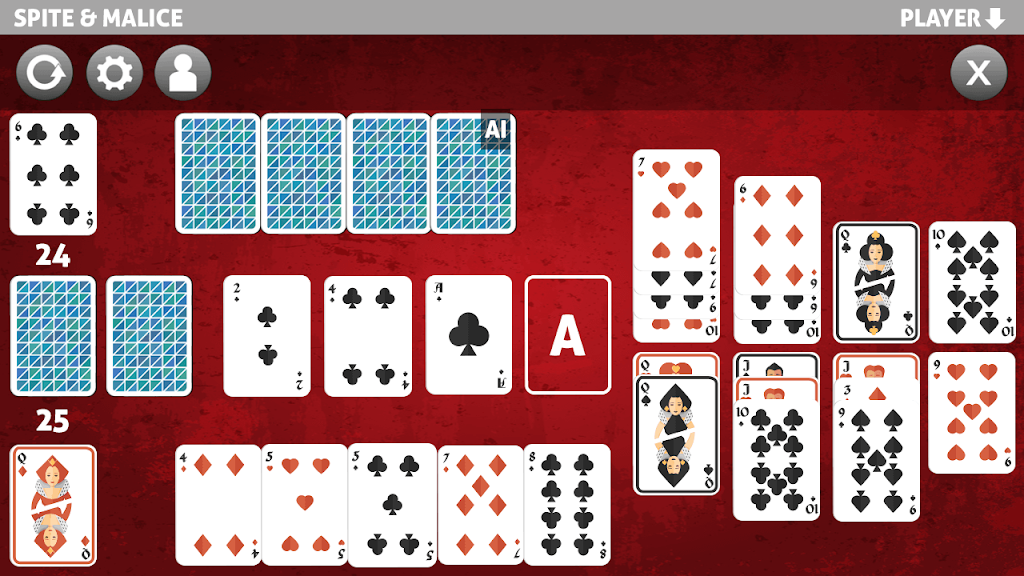 spite and malice card game Capture d'écran 0