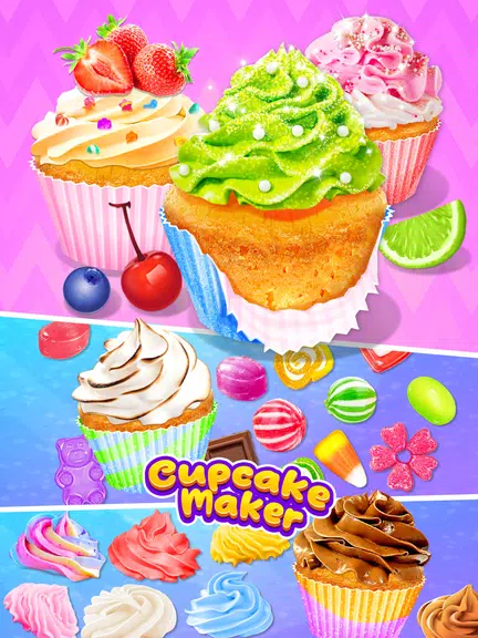 Cupcake Maker: Unicorn Cupcake Zrzut ekranu 1