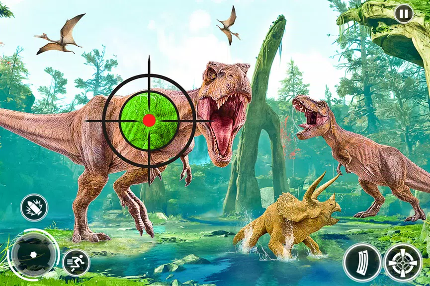 Super Dino Hunting Zoo Games Captura de pantalla 2