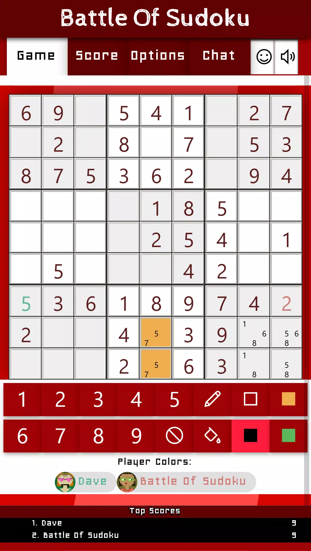 Battle Of Sudoku Tangkapan skrin 1